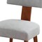 Homeroots Set of Two Gray and Brown Linen and Solid Wood Dining Side Chairs, 2PK 719665 - alternate 2