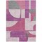 Homeroots 5' X 8' Blush And Mauve Geometric Washable Indoor Outdoor Area Rug 617897 - alternate 4