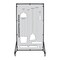 5S Supplies Housekeeping Shadow Board Broom Station V2, Gray / White Shadows, No Broom + Stand HSB-V2-GRAY/WHITE-BO-STAND - alternate 1