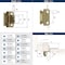Amerock 3/8in 10mm Inset Self Closing Partial Wrap Golden Champagne Cabinet Hinge, 1 Pair BPR7565BBZ - alternate 2