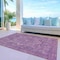 Homeroots 8' X 10' Eggplant Medallion Washable Indoor Outdoor Area Rug 608013 - alternate 3