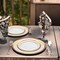 Smarty Had A Party White w/Burgundy and Gold Harmony Plastic Dinnerware Set (120 Dinner Plates+120 Salad Plates), 240PK 640BGVP-CASE - alternate 3