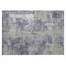 Homeroots 2' X 3' Purple and Green Abstract Washable Non Skid Indoor Outdoor Area Rug 564278 - alternate 2