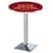 Holland Bar Stool Co 36" Chrome Minnesota Pub Table, 36" dia. Top L217C3636MinnUn - alternate 1