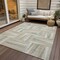 Homeroots 5' X 8' Ivory Beige And Gray Geometric Washable Indoor Outdoor Area Rug 598269 - alternate 4