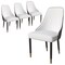 Leisuremod Allure Modern Dining Chair In Black Fabric and Oak Wood Legs, 4PK AC49WBL4 - alternate 1