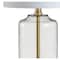 Jonathan Y Duncan 19.5" Glass/Metal LED Table Lamp, Brass/Clear JYL1033A - alternate 4