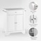 Crosley Lafayette Stainless Steel Top Portable Kitchen Island/Cart KF30022BWH - alternate 3
