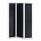 Homeroots 67" Black and White Chalkboard Wood Folding Three Panel Screen Room Divider 342758 - alternate 1