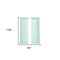 Homeroots Set of Two 84"  Aqua Solid Modern Window Panels, 2PK 473391 - alternate 3