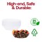 Smarty Had A Party 2 qt. Clear Oval Plastic Serving Bowls (24 Bowls), 24PK 6922-CASE - alternate 5