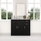 Basicwise 33-Inch Black Sideboard Buffet Cabinet with Storage, Spacious Table Top, Large Drawers QI004695.BK - alternate 5