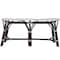 Homeroots 43in White and Dark Brown Rattan and Wicker Bench 389190 - alternate 6