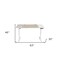 Homeroots Adjustable Natural and White Wood and Stainless Steel Rolling Computer Desk 528672 - alternate 2