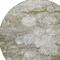 Homeroots 8' Brown Taupe And Ivory Round Abstract Washable Indoor Outdoor Area Rug 582154 - alternate 3