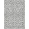 Homeroots 8' X 10' Gray And Ivory Damask Washable Indoor Outdoor Area Rug 595154 - alternate 5