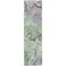 Homeroots 8' Runner Green Abstract Washable Non Skid Indoor Outdoor Runner Rug 559178 - alternate 4