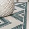 Jonathan Y Lior Geometric Moroccan Diamond Turquoise/Cream 3 ft. x 5 ft. Indoor/Outdoor Area Rug TSN202E-3 - alternate 3