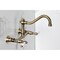 Kingston Brass Double-Handle Wall Mount Bathroom Faucet, Antique Brass KS3243PL - alternate 3