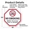 Signmission No Smoking Within 75' Of Any Door o, 10 Inch X 10 Inch, Aluminum Metal Signs OC-A-10-89 - alternate 3
