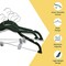 Lifemaster Velvet Skirt Hangers, Adjustable Clips, 360 Deg Swivel Hook, Non-Slip, Holds 10 lbs, Green, 10PK LMVSH10GN - alternate 2