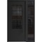 Vdomdoors Aluminum Door Iron 0101 Black Entry Steel Metal Classic Painted 48 x 80 (36+12 x 80)-Left Inswing IRON0101EXD-BLK-W36+12xH80-LH-I - alternate 1