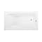 Kingston Brass 54" Acrylic Rectangular 3-Wall Alcove Tub Combo w/ Armrests in Glossy White/Polished Chrome CVTAP543023R1 - alternate 3