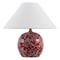 Jonathan Y Felice 17.25" Modern Cottage Floral Ceramic Globe LED Table Lamp, Red/White JYL5508B - alternate 4