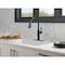 Delta Renaldi Single Handle Pull-Down Kitchen Faucet Matte Black 9184-BL-DST - alternate 3
