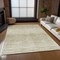 Homeroots 3' X 5' Khaki And Beige Abstract Washable Indoor Outdoor Area Rug 587416 - alternate 4