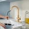 Anzzi Sunset 4-in-1 Single Handle 17.5 in. Faucet with Boiler Tank and Filter in Brushed Gold KF-AZ401BG - alternate 4