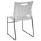 Flash Furniture White Plastic Stack Chair, PK5 5-RUT-2-WH-GG - alternate 3