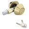 Prosource Deadbolt, 3 Grade, Polished Brass, 2-3/8 to 2-3/4 in Backset, KW1 Keyway T-D102PB - alternate 1