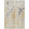 Homeroots 8' X 10' Gold And Ivory Abstract Washable Indoor Outdoor Area Rug 612614 - alternate 2