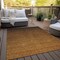 Homeroots 9' X 12' Chocolate And Brown Ombre Washable Indoor Outdoor Area Rug 588556 - alternate 4