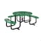 Flash Furniture Round Green, Polyethylene, Steel, 82.5 in L SLF-EMR-46ADA-GN-GG - alternate 3