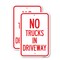 Signmission Driveway Sign No Trucks in Driveway, 18'' X 24'' 2 Signs, Heavy Gauge Aluminum, 2PK A-1824-2PACK-24124 - alternate 1
