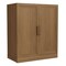 Homeroots 31in Brown Wood Accent Cabinet With Two Doors 691108 - alternate 2