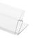 Prime-Line Frameless Shower Door Bottom Seal for 1/4 in Thick Glass Door, 45 Deg Drip Guard, 36 in, Clear Vinyl M 6256 - alternate 2