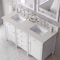 James Martin Vanities Brittany 60" Double Vanity in Bright White, w/ 3 CM Siberian Silestone Top 655-V60D-BW-3SFR - alternate 3