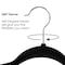 Elama Home 50 Piece Flocked Velvet Clothes Hangers with Stainless Steel Swivel Hooks in Black HANGER50PIECEBLACK - alternate 4