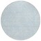 Homeroots 8' Sky Blue And Ivory Round Floral Washable Indoor Outdoor Area Rug 594661 - alternate 4