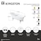 Kingston Brass 61" Cast Iron Oval Single Slipper Clawfoot Tub, 7" Faucet Drillings, White/Brushed Brass NHVCT7D653129B7 - alternate 2