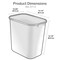 Acrimet Wastebasket, Deskside Bin, 6.75 Gallon/ 27 Quart/ 24 Liter (Plastic) (White Color), 4PK 577.5 - alternate 6