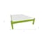 Homeroots Lime Green Solid Wood Twin Bed Frame 546606 - alternate 3