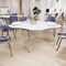Flash Furniture Wren 60 in Flower Adjustable Height Activity Table, Thermal Laminate Top, Standard Legs, White XU-A60-FLR-WHT-T-A-GG - alternate 4