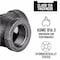 B & K 3/8 in. FIP each X 3/8 in. D FIP 3/8 in. D FIP Black Malleable Iron Tee 310T-38 - alternate 3