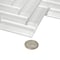 Apollo Tile White 11 in x 12.6 in Glass Glossy Floor and Wall Mosaic Tile 4.81 sqft/case, 5PK APLHB88066A - alternate 5