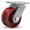 Hamilton Champion Swivel Caster, 6" x 2-1/2" Metal V-Groove Wheel, 1" Straight Roller Bearing S-CH-6VH - alternate 1