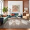 World Rug Gallery Geometric Stripe Area Rug 7 ft 10 in x 10 ft Beige WR150BEIGE8X10 - alternate 6
